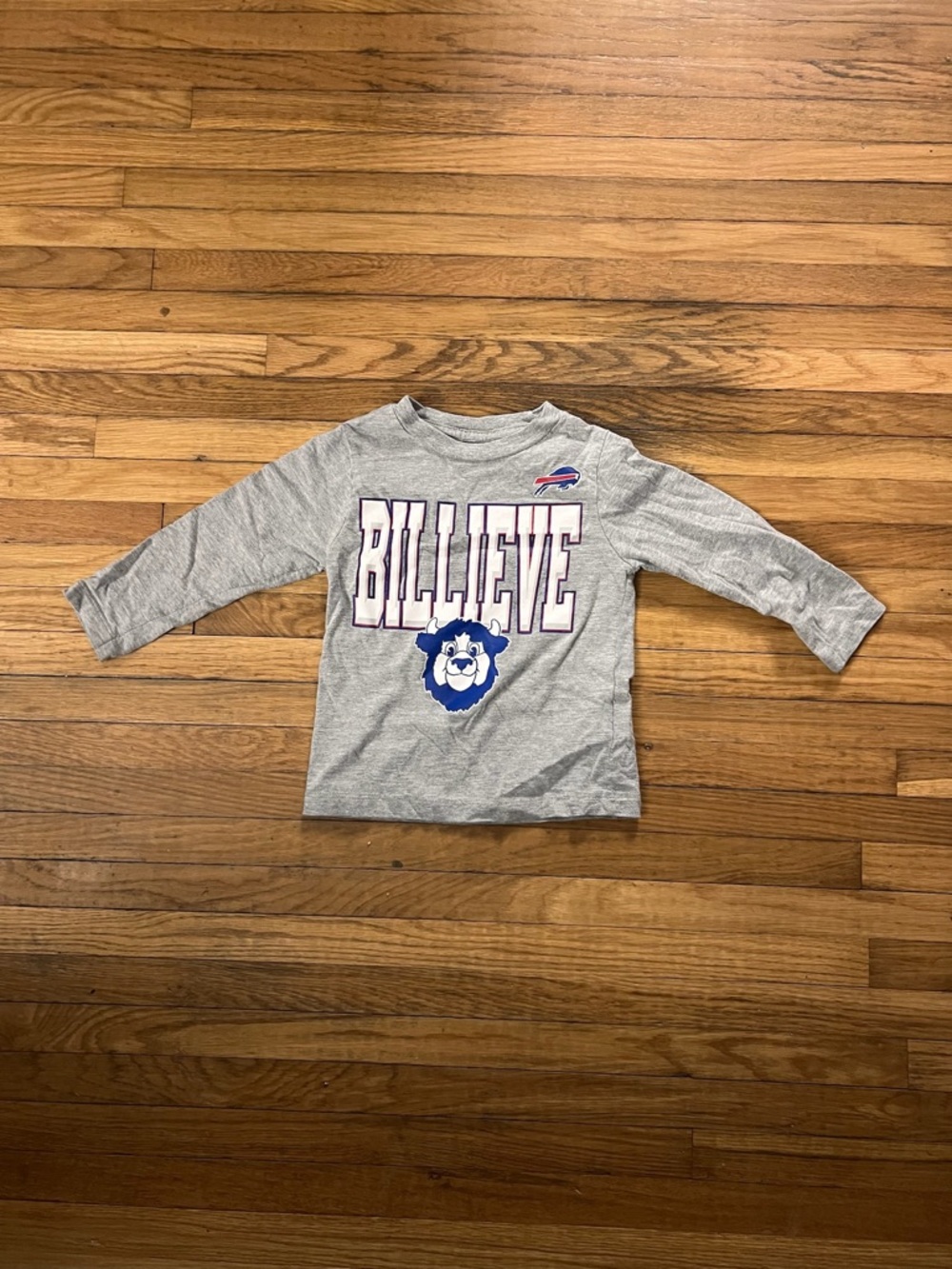 NFL 2T Buffalo Bills Billy Buffalo 'BILLIEVE' Long-Sleeve Shirt